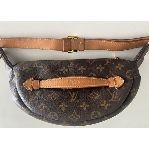 Louis Vuitton LV Monogram Bum Bag Waist Belt Crossbody Brown Canvas - Picture 6 of 9
